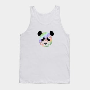 Colorful Panda Face (version 2) Tank Top